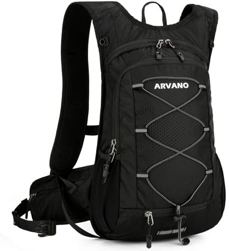 Arvano Fahrradrucksack leicht Skirucksack Klein Wanderrucksack Mtb Fahrrad Rucksäcke 15L Multifunktionaler Laufrucksack für Damen & Herren