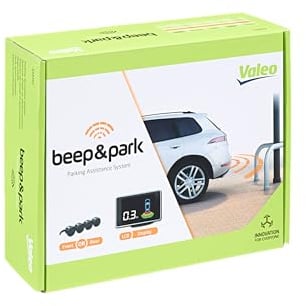Valeo 632201 - Einparkhilfe - Beep&Park Kit | 4 Sensoren + 1 LCD Display - Fronteinbau oder Heckeinbau