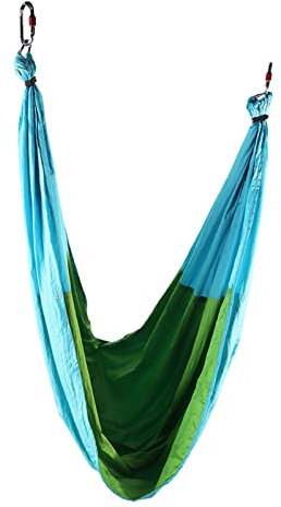 Anti-Aerial Yoga-Hängematte Inversionsschaukel für Fitness, Yoga, Heim-Fitnessstudio (Himmelblau / Fruchtgrün)
