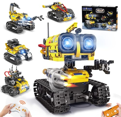 CUBIMANA 5 in 1 Technik Roboter Bauspielzeug für Kinder Jungen ab 10 Jahre | App und Fernsteuerung Technik Spielzeug, Robot/Engineering/Mech Scorpion Spielzeug, Geschenke für Jungen Mädchen (560 Stück)