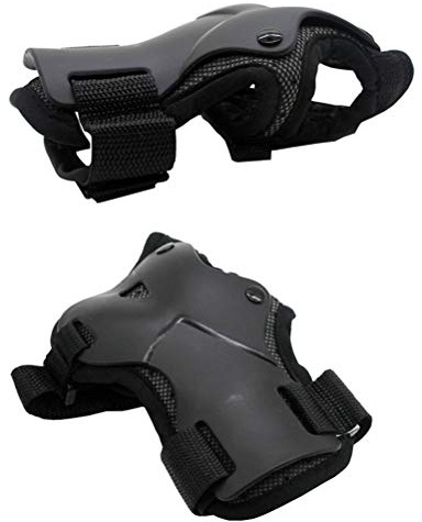 Keenso Rollerskater Handgelenkschützer, 1 Paar Sport Handgelenkschoner Schutzausrüstung für Skates Skateboard (Schwarz Size: L)