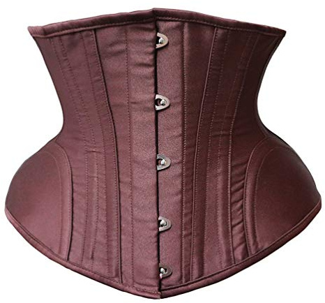 r-dessous Damen Unterbrust Corsage schwarz Taillen Mieder Korsett Schnür Corset Steampunk Gothic Übergrößen