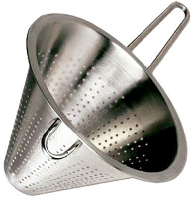 MGE - Edelstahl Küchensieb - Spitzsieb - Abtropfsieb - Silber - Ø 22 cm