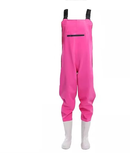 KPHYMOD Watstiefel Wathosen Für Damen, wasserdichte Hüftwathosen, Leichte Hüftstiefel Aus PVC Mit Profilsohle Und Verstellbarer Schnalle