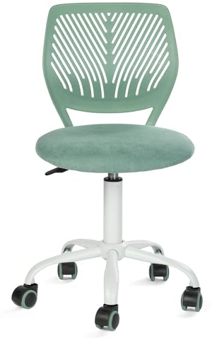 FurnitureR Home Office Stuhl, ergonomischer höhenverstellbarer Drehstuhl mit Rollen, moderner Computerstuhl für Arbeitszimmer und Büro