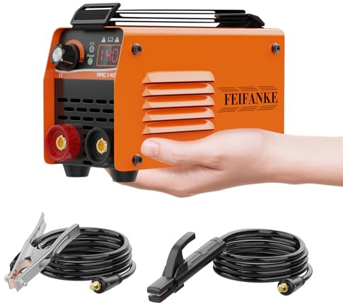 FEIFANKE ARC140 Ultra Mini Inverter Schweißgerät – 140 A IGBT DC Elektroden Schweißgerät mit Lift TIG, LED-Anzeige, Anti-Stick, 210 x 130 x 90 mm