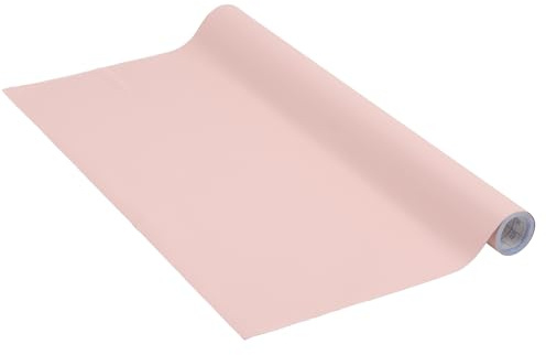 Venilia Klebefolie Uni Matt Puderrosa Dekofolie Möbelfolie Tapeten selbstklebende Folie, PVC, ohne Phthalate, rosa, 45cm x 2m, 160µm (Stärke: 0,16mm), 54353