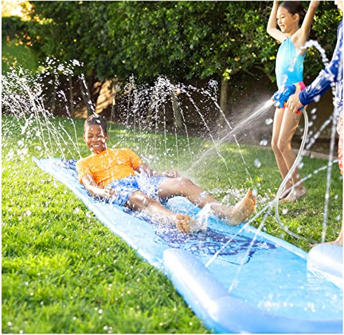 NERF Super Soaker Blast Wasserrutsche - Die ultimative 4,6 m Outdoor-Rutsche für Kinder - Inklusive extra Wasserblaster