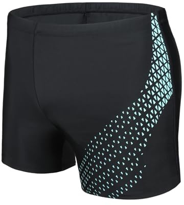 AMZSPORT Badehose Herren Kurz Schwimmhose Eng Wassersport Badeshorts