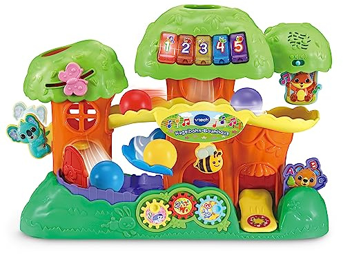 VTech Baby Kugelbahn-Baumhaus mit 4 Bällen & Leuchttasten