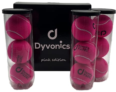 Dyvonics Padelbälle N1 Pink – 9 Bälle (3 Dosen à 3 Bälle), druckverpackt