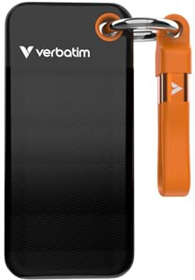 Verbatim Pocket SSD 1 TB, Externe SSD USB 3.2 Gen 2, bis zu 1000 MB/s Lesen & Schreiben, tragbare Festplatte für PC, Mac & Konsole, Schwarz/Orange