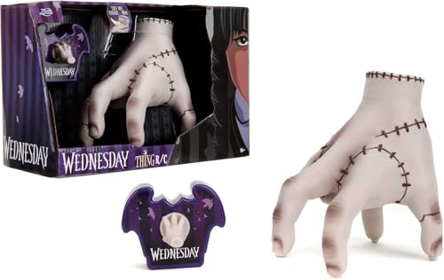 Jada Toys Wednesday Addams RC Thing (18cm) - Ferngesteuertes eiskaltes Händchen für Wednesday Fans & Kinder ab 8 Jahre, Spielzeug-Hand inkl. Fernsteuerung & Batterien