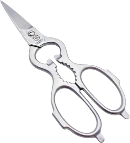 NTS Solingen Geschmiedete Küchenschere aus rostfreiem Edelstahl, Made in Germany, Hochwertige Haushaltsschere für Rechts- und Linkshänder geeignet, Scharfe Schere für die Küche, Made in Germany