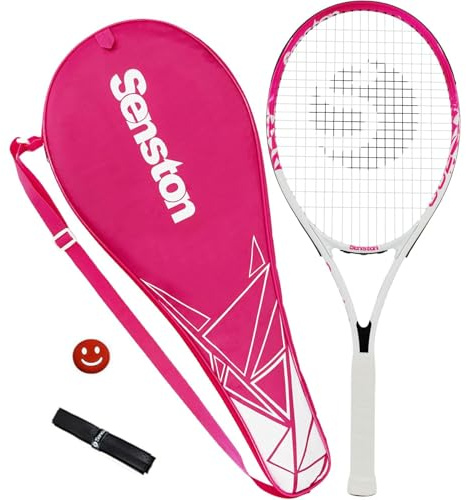 Senston Tennisschläger 68,6 cm, S700 Professioneller Tennis Schläger mit guter Kontrolle und gutem Grip, mit Tennistasche und Vibrationsdämpfer