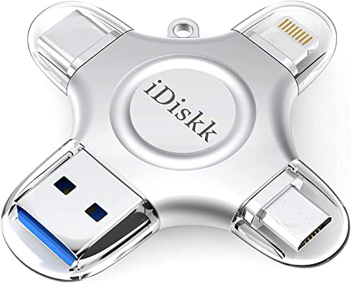 iDiskk 931GB MFi-zertifizierter Fotospeicher für iPhone, USB-Flash-Laufwerk für USB-C, iPad, Android, Samsung, USB für iPhone 17/16/15/14/13/12/11/8, Foto-Stick für Computer