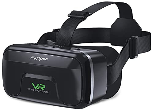 FIYAPOO VR Brille 3D für Handy, 3D Brille Virtuelle Realität,HD VR für Filme & Spiele, Kompatibel mit nahezu Allen Smartphones (4,7-6,7 Zoll)