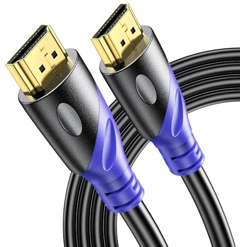 Rommisie 8K HDMI 2.1 Kabel 2m, 8K@60Hz 4K@120Hz High-Speed Kabel Lead 48Gbps, Supports eARC HDR10 HDCP 2.2/2.3, Kompatibel mit all HDMI devices PC/TV/HDTV/Blu-ray