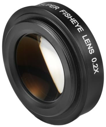 1. 37 mm 0,2 x Fischaugenobjektiv mit niedrigem Profil für DSLR/spiegellose Weitwinkelfotografie und Filmzubehör, Fischaugenobjektiv