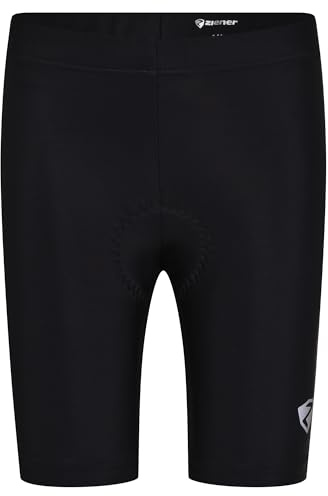 Ziener Unisex Kinder Nimo X-functie Fahrrad Tight Rad Hose Mountainbike Rennrad atmungsaktiv schnelltrocknend gepolstert, Schwarz, 164 EU