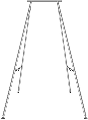 VEVOR Yoga-Ständerrahmen Schaukelständer mit max. 200 kg Tragkraft (Silber)