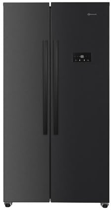 Bauknecht SBS C90 BL Dual Cool Total NoFrost Side by Side Kühlschrank / 532 Liter Nutzinhalt / 177 cm Höhe/Inverter Kompressor/Superkühlfunktion, schwarz