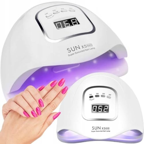 Lewer - Led Nagellampe 80W SUN X5 MAX LCD UV, 10/30/60/99 s Timer, für Füße und Hände, für Alle Gel Nagellack, Gelnägel - Professional Nagellacktrockner, UV LED Nagel Lampe