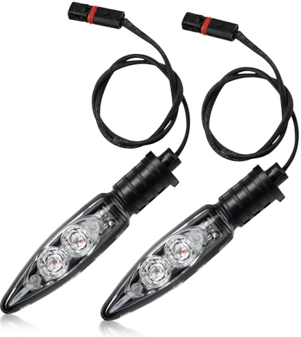 GRACEGALAXY 2 Stück Blinkerleuchten Blinker Motorrad Vorne für R1200GS ADV | F650GS R1200R S1000R S1000RR F800GS K1300S 63138522499 Blinkerschutz Austausch des Motorradblinkers
