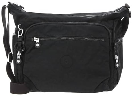 Kipling GABBIE Mittelgroße Umhängetasche, Black Noir (Schwarz)