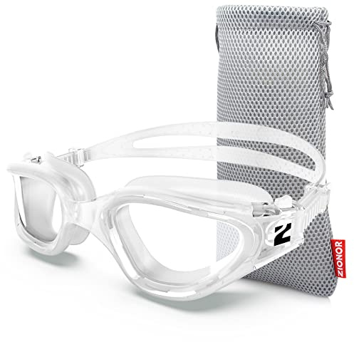 ZIONOR G1 Schwimmbrille, polarisiert, Uni, Erwachsene, Damen, Anti-Beschlag, 100% UV-Schutz, Taucherbrille