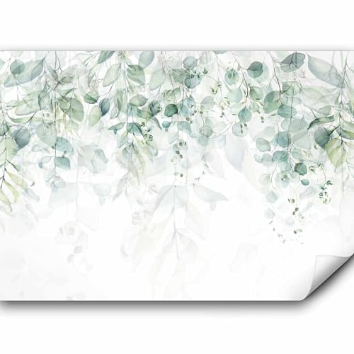 murando - Fototapete Premium-Vlies Blätter, 400x280 cm, Schlafzimmer | Premium-Vliesstoff, Full HD Druck, hochwertige Verarbeitung fürs Wohnzimmer, schnelle Montage, lichtbeständig, geruchsfrei