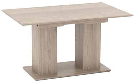 Vicco Esstisch Dix, Sonoma, 140-180 x 90 cm | mit klappbarer Tischplatte und ausziehbarem Gestell