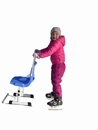 Skaterheld - Lernhilfe Schlittschuhlaufen, Eislaufen, Eishockey, Schlittschuh-Lernen, Höhenverstellbar für Körpergröße 0,90 m bis 1,50 m, Gelb