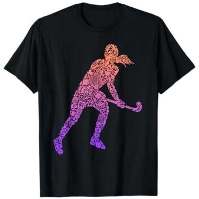 Hockeyspieler Mädchen Kinder Feldhockey T-Shirt
