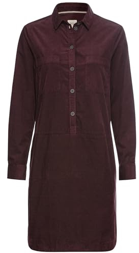 camel active Damen Cordkleid aus Reiner Baumwolle