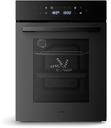 Klarstein Velaire Einbaubackofen 45 cm - 49L, 10 Betriebsmodi, Energieeffizienz A, Touch-Steuerung, Timer, Kindersicherung, Einbauofen ohne Kochfeld