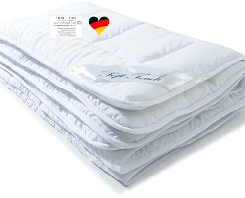 aqua-textil Soft Touch Sommer Leicht Bettdecke 135 x 200 cm Ultra leichte Steppdecke ca 270g Füllung atmungsaktiv Sommerdecke Oeko-TEX