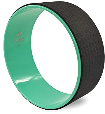 Yoga Wheel 39 cm türkis – Stabile Balance, Dehnung & Flexibilität für Yoga-Übungen, Fitness & Rückentraining, rutschfest, robust – YogaRad Trainingshilfe – Starke Trainingsgeräte