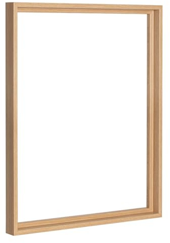 Bildershop-24 Schattenfugenrahmen Lamia 50x70cm Eiche Natur (Dekor) Selbstmontage Bausatz DIY