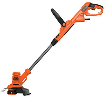 BLACK+DECKER Elektro-Rasentrimmer/Rasenkantenschneider (450W, 25 cm Schnittbreite, E-Drive, AFS automatische Fadenverlängerung, werkzeuglos umstellen von Trimmen auf Kantenschneiden) BESTA525-QS