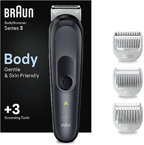 Braun Body Groomer Series 3 BG3340 Körperhaartrimmer Schwarz/Grau
