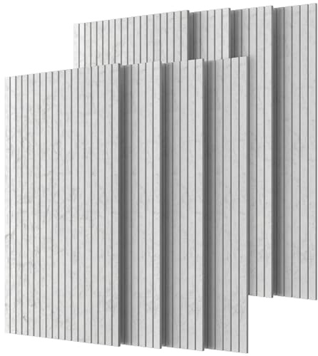 TONOR 8 Pack Akustikpaneele selbstklebend für deko 120x60x0.9 cm, Grau | Schalldämmung Schallschutz wand Schallschutzplatten Akustikplatten, Akustische Behandlung und Wanddekoration für Studio Büro