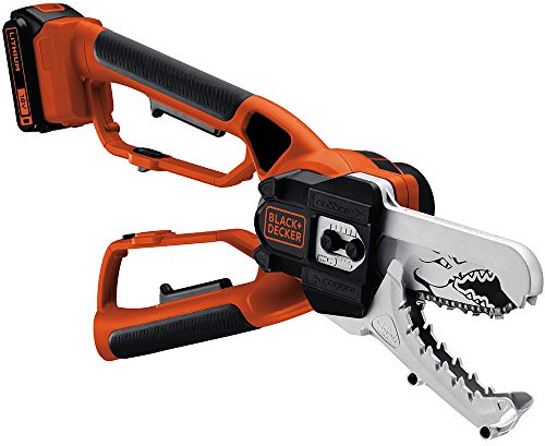 BLACK+DECKER 18V Akku-Astschere Alligator Astschere Kettensäge mit 2,0Ah Lithium-Ionen-Akku