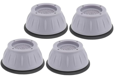 Mikinona 4 Stück Waschmaschinenpads aus Tpu und Pp Rutschfeste Antivibrationsmatte mit Erhöhung für Waschmaschine und Trockner für Heimgebrauch