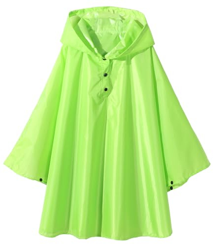 QIKADO Regenponcho Kinder Wasserdicht Baby Mädchen Jungen Faltbar Ultraleicht Fahrrad Outdoor für 1-12 Jahre