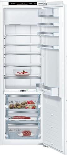 Bosch Serie 8 Einbau-Kühlschrank mit Gefrierfach 177.2 x 55.8 cm KIF82PFE0 | Made in Germany, 254 L Kühlen, 15 L Gefrieren, VitaFresh Pro 0 °C Zone für 3x längere Frische, EasyAccess Shelf Glasablage
