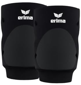 Erima Unisex Erwachsene Volleyball Knieschoner (7401904), schwarz, M