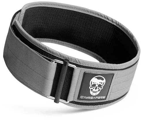 Gymreapers Schnellverschluss-Gewichthebergürtel für Bodybuilding, Kraftdreikampf, Cross-Training – 4-Zoll-Neopren mit Metallschnalle – verstellbare olympische Rückenstütze