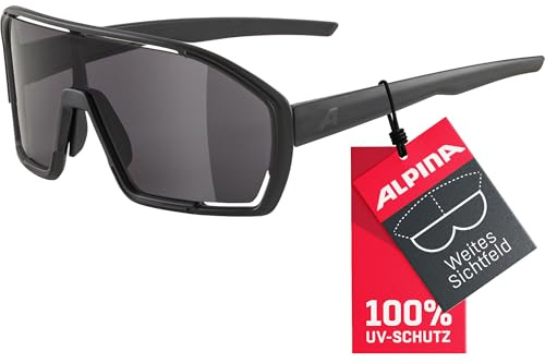 ALPINA BONFIRE - Beschlagfreie, Vielseitig Einsetzbare Sport- und Fahrradbrille mit 100 Prozent UV-Schutz Für Erwachsene