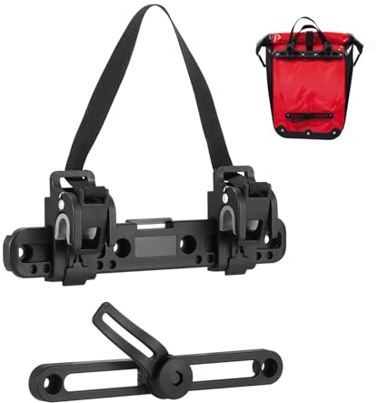 Fahrrad Seitentasche Schnalle, 20 cm Verstellbare Fahrrad Gepäck Schnalle, Fahrradgepäckträger Zubehör, Passend für Gepäckträger Tasche und Sattelzubehör(Schrauben Nicht im Lieferumfang enthalten)